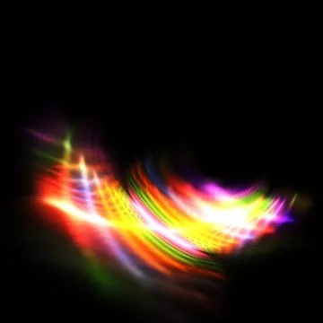 Bright Lights on a black background Stock Illustration