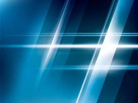 Bright lights on blue abstract background vector Stock Illustration