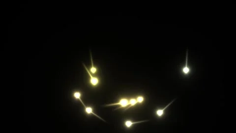 Bright lights create motion on a dark background with Stock Footage 338227029