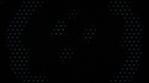 Bright lights create patterns on a dark background at the event Stock Illustration