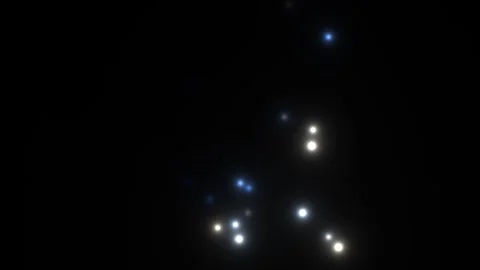 Bright lights glowing in darkness with a mysterious effect Stock Footage 338226715