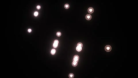 Bright lights moving in dark space Stock Footage 338318322