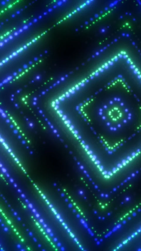 Bright lights pulse in patterns, creating intricate designs Stock Footage 313334977
