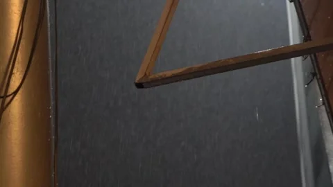 Bright lights in the rain Stock Footage 292966101