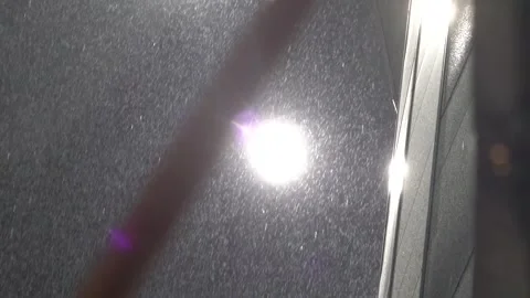 Bright lights in the rain Stock Footage 295103778