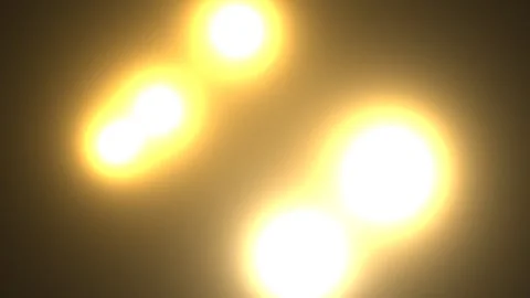 Bright lights shining in dark space create a glowing effect Stock Footage 338335633