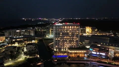 Bright lights skyline Stock Footage 267781808