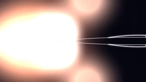 Bright Lights in Space Cosmic Scene. Stock Footage 329466733