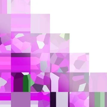 Bright lilac checkered pattern. Mosaic of geometric shapes. Colored polygons Stock Illustration