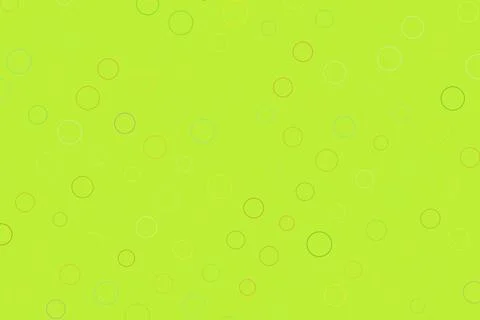 Bright lime green background with random circles pattern Stock Photos
