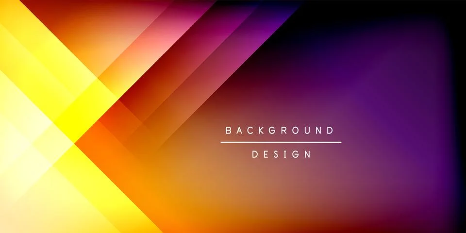 Bright lines background. Gradient geometric template wallpaper Illustrazione stock