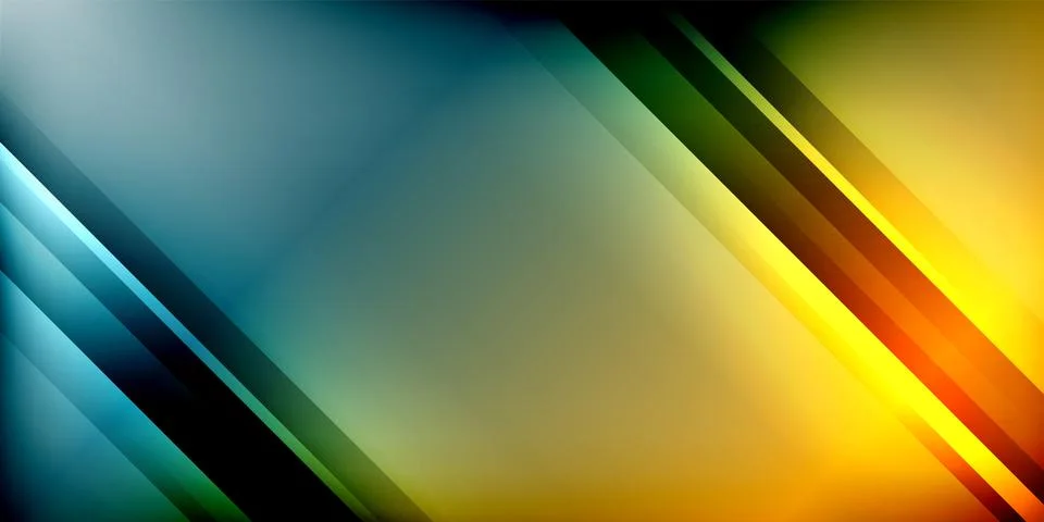 Bright lines background. Gradient geometric template wallpaper Stock Illustration