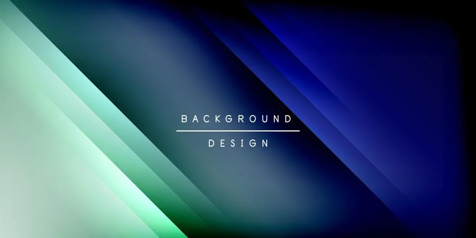 Bright lines background. Gradient geometric template wallpaper Stock Illustration