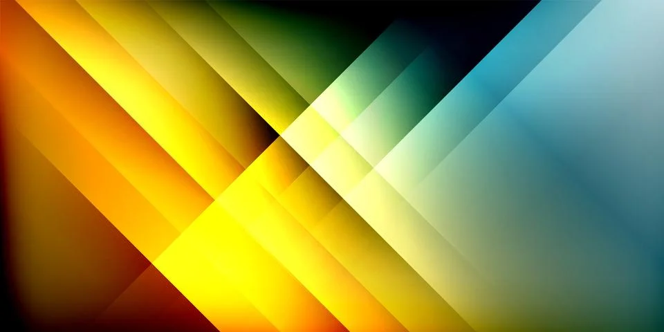 Bright lines background. Gradient geometric template wallpaper 库存插图