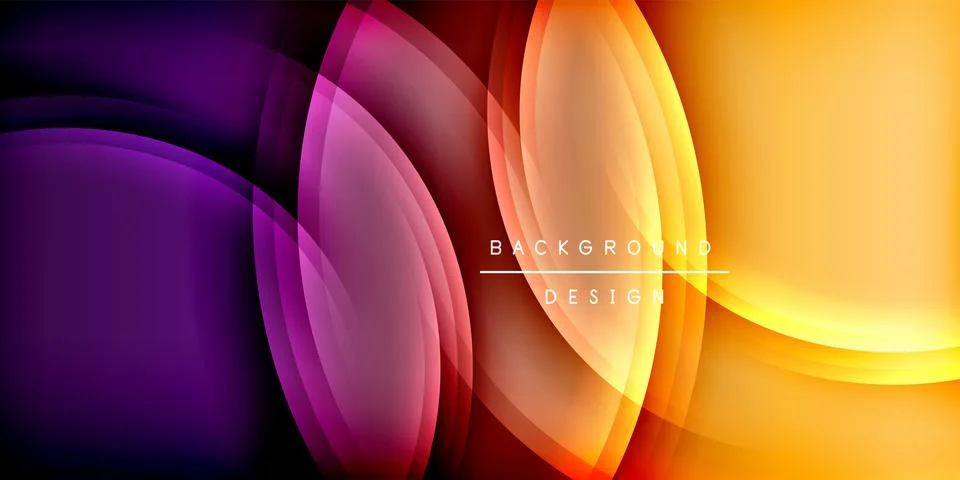Bright lines background. Gradient geometric template wallpaper Stock Illustration