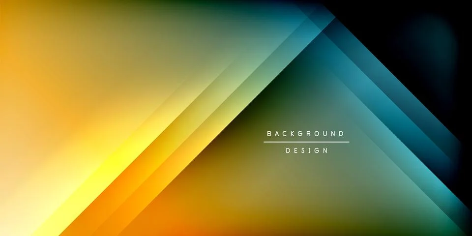Bright lines background. Gradient geometric template wallpaper Stock Illustration