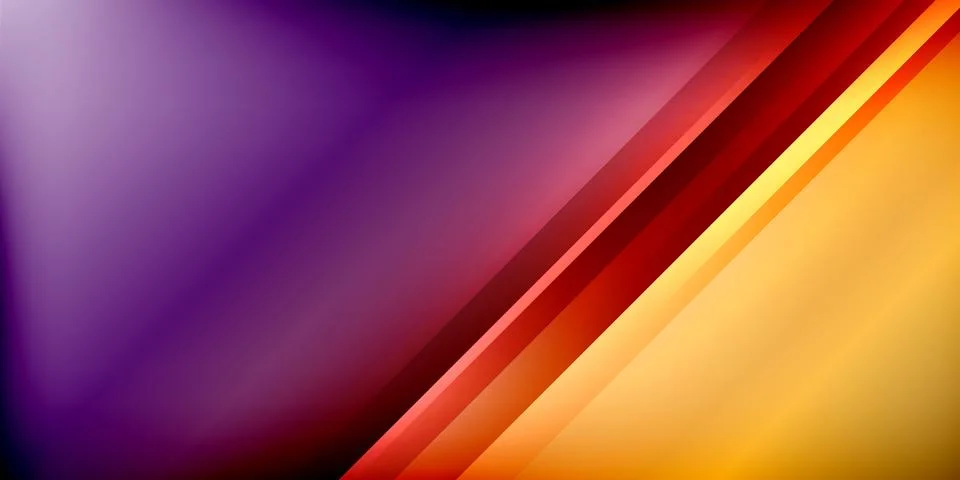 Bright lines background. Gradient geometric template wallpaper Stock Illustration