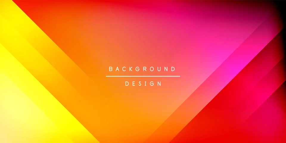 Bright lines background. Gradient geometric template wallpaper Illustrazione stock