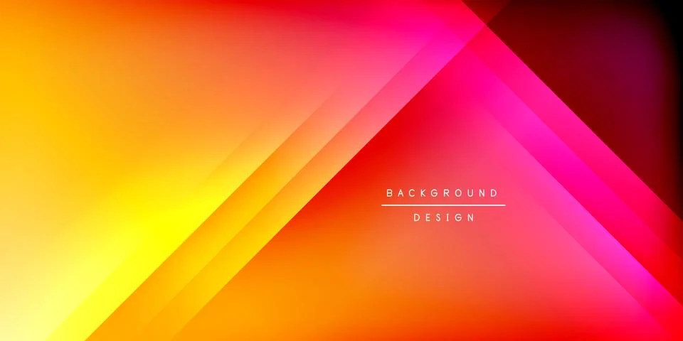 Bright lines background. Gradient geometric template wallpaper Stock Illustration