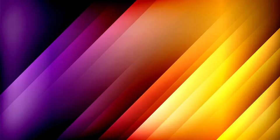 Bright lines background. Gradient geometric template wallpaper Stock Illustration