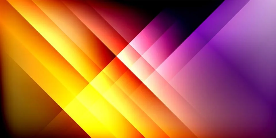 Bright lines background. Gradient geometric template wallpaper Stock Illustration