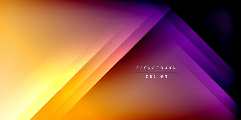 Bright lines background. Gradient geometric template wallpaper Stock Illustration
