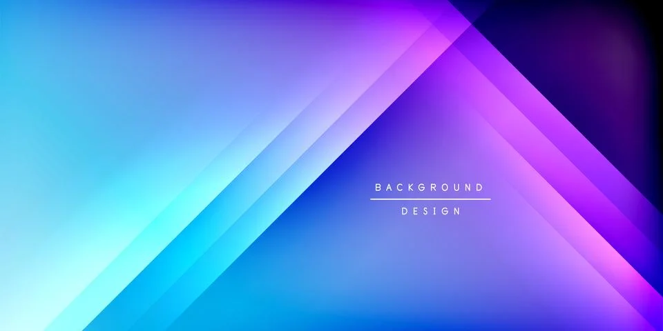 Bright lines background. Gradient geometric template wallpaper Stock Illustration