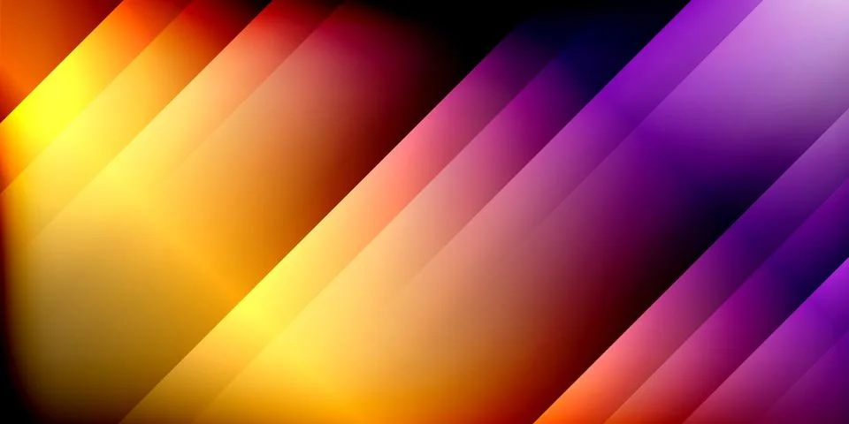 Bright lines background. Gradient geometric template wallpaper Stock Illustration