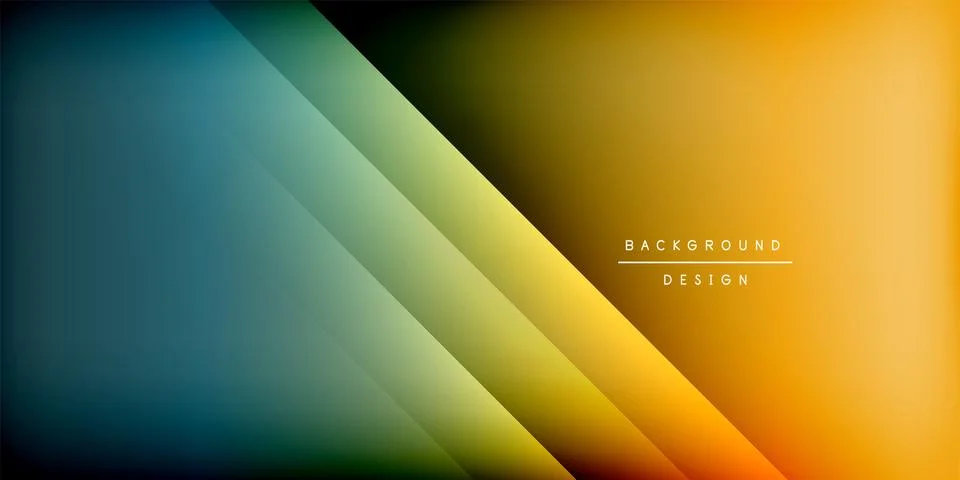Bright lines background. Gradient geometric template wallpaper Stock Illustration