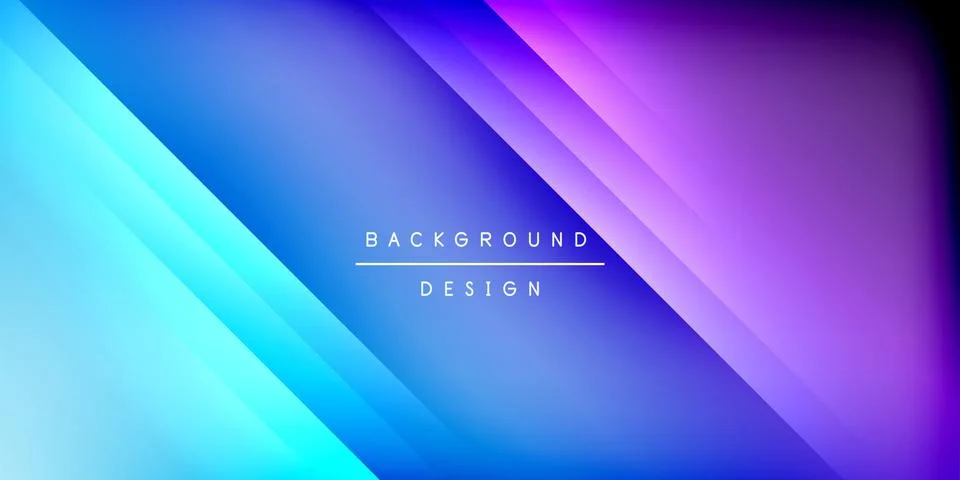 Bright lines background. Gradient geometric template wallpaper Stock Illustration