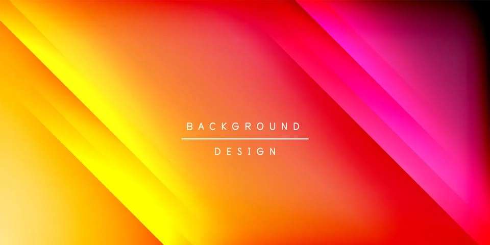 Bright lines background. Gradient geometric template wallpaper Stock Illustration