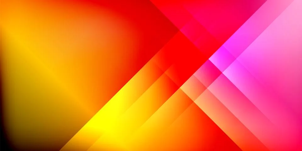 Bright lines background. Gradient geometric template wallpaper Stock Illustration