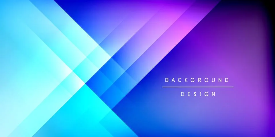 Bright lines background. Gradient geometric template wallpaper Stock Illustration
