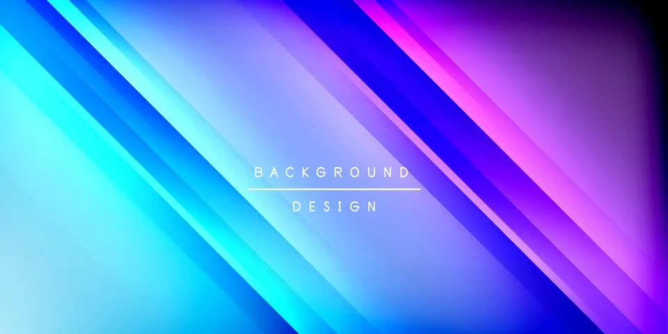 Bright lines background. Gradient geometric template wallpaper Illustrazione stock