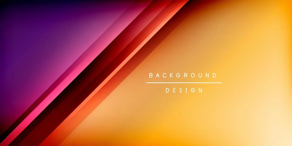 Bright lines background. Gradient geometric template wallpaper Illustrazione stock