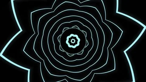Bright lines of hypnotic floral pattern with circles. Design. Simple circles Illustrazione stock