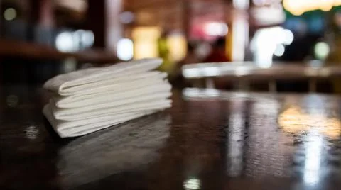 Bright low angle close up shot of tissue papers with bright light. Stock Photos