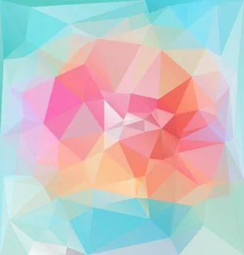Bright lowpolygonal vector vibrant pattern Stock-Illustration