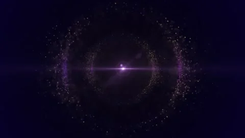 A bright, luminous point in the center. Vídeos de archivo 309866529