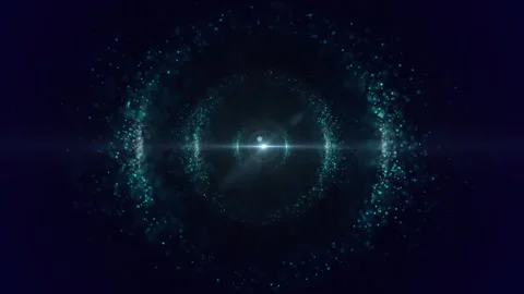 A bright, luminous point in the center. Vídeos de archivo 309866829