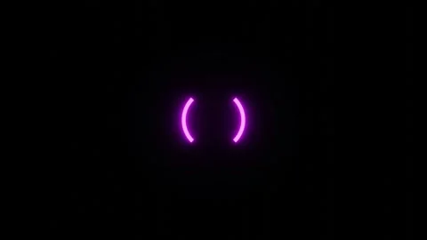 Bright magenta circle with angular points spins into gateway Video stock 324372818