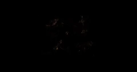 Bright Magic Orb Energy Source Spot On Black Background Overlay Stockbeeldmateriaal 330830435