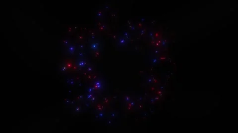 A bright, magical flash of glowing lights. Stock Footage 328235492