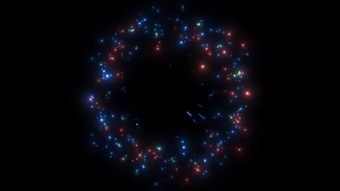 A bright, magical flash of glowing lights. Stock Footage 328235519