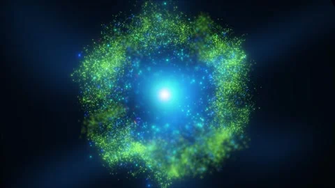 A bright, magical flash of glowing lights. Stock Footage 328235552