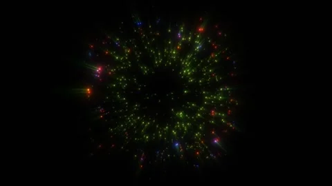 A bright, magical flash of glowing lights. Stock Footage 328235596