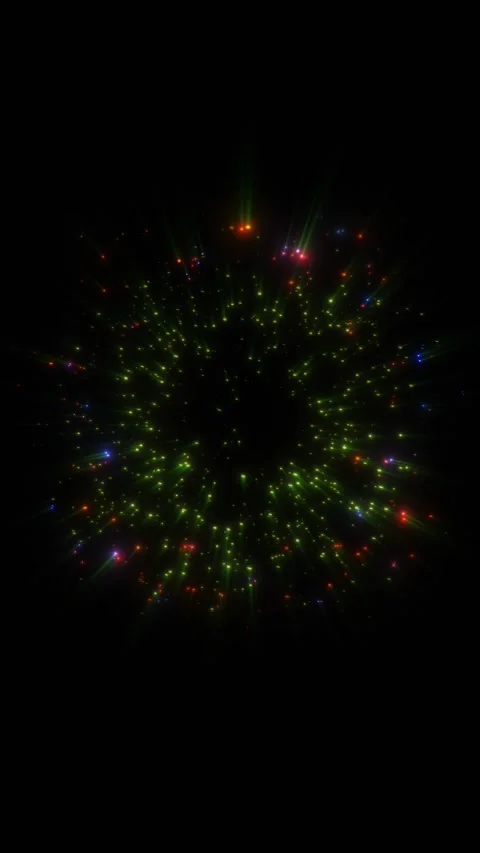 A bright, magical flash of glowing lights. Stock Footage 328235653
