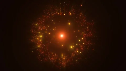 A bright, magical flash of glowing lights. Stock Footage 328235685