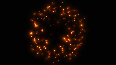 A bright, magical flash of glowing lights. Stock Footage 328235756