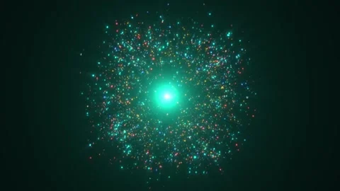 A bright, magical flash of glowing lights. Stock Footage 328235798